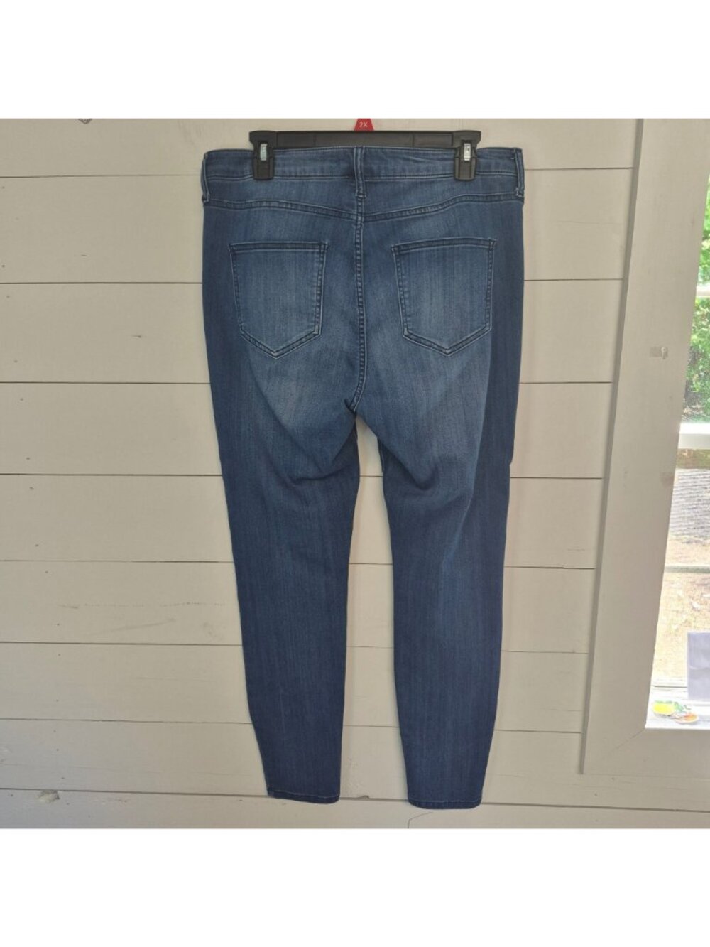 Cello Womens High Rise Skinny Blue Jeans Stretch Denim Size 14 - Picture 7 of 8